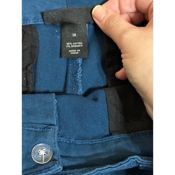 Lane Bryant Blue Bright Navy Shorts Size 18 Pockets 5” Causal Spring‎ Summer - Picture 5 of 10